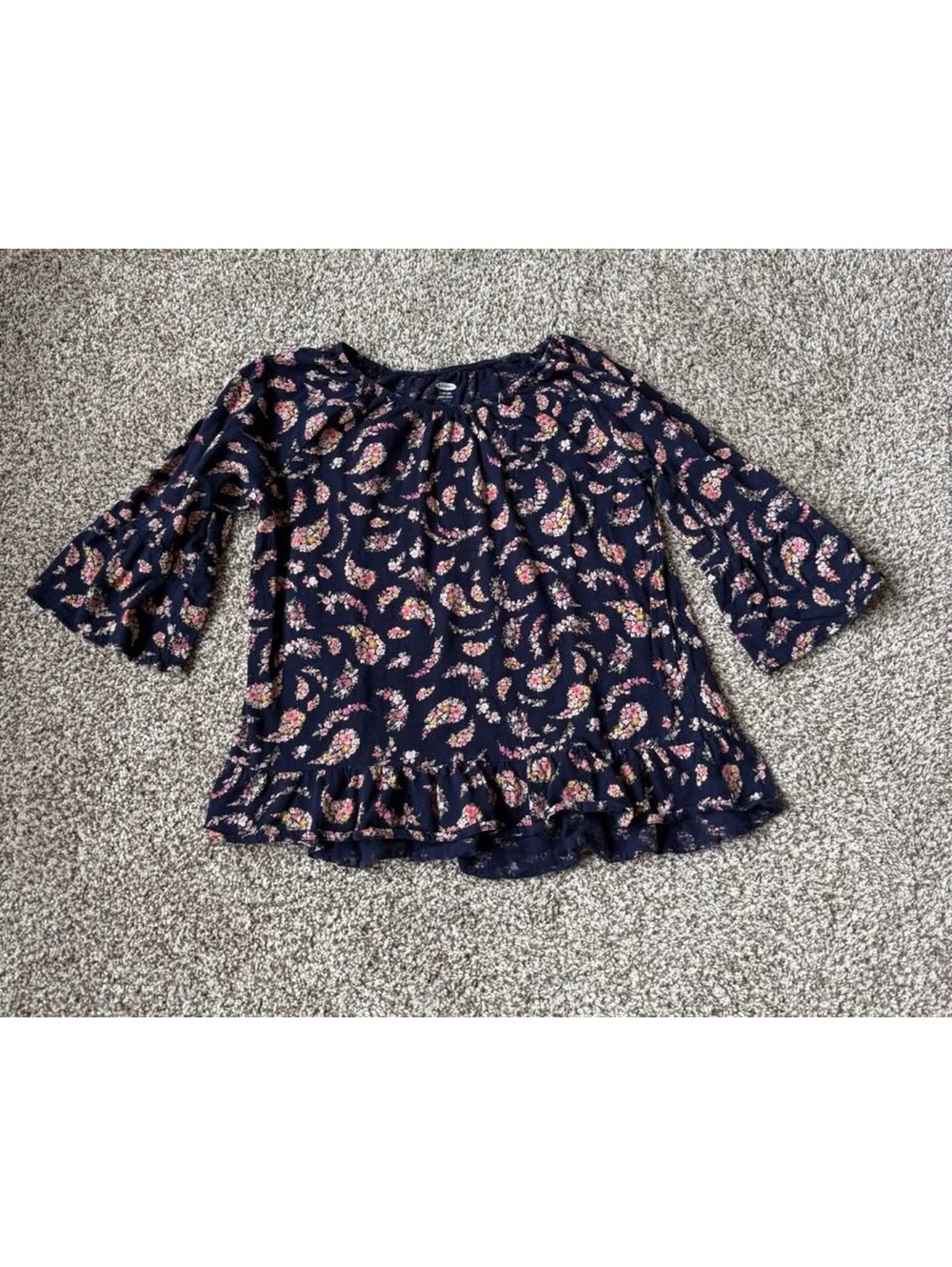 Girls floral boho shirt